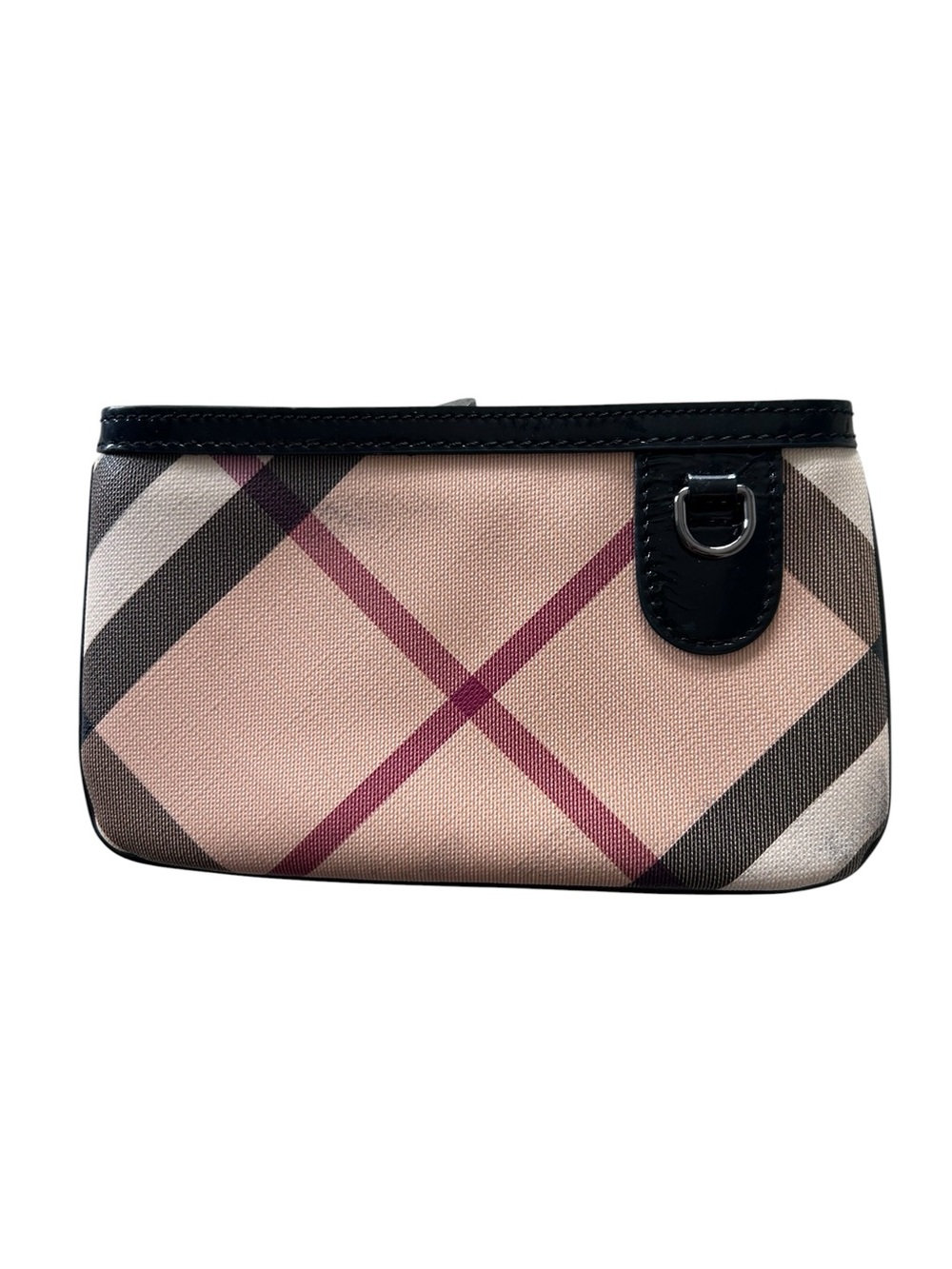 Burberry Nova Check Cosmetic Pouch / Wristlet – Made in Italy